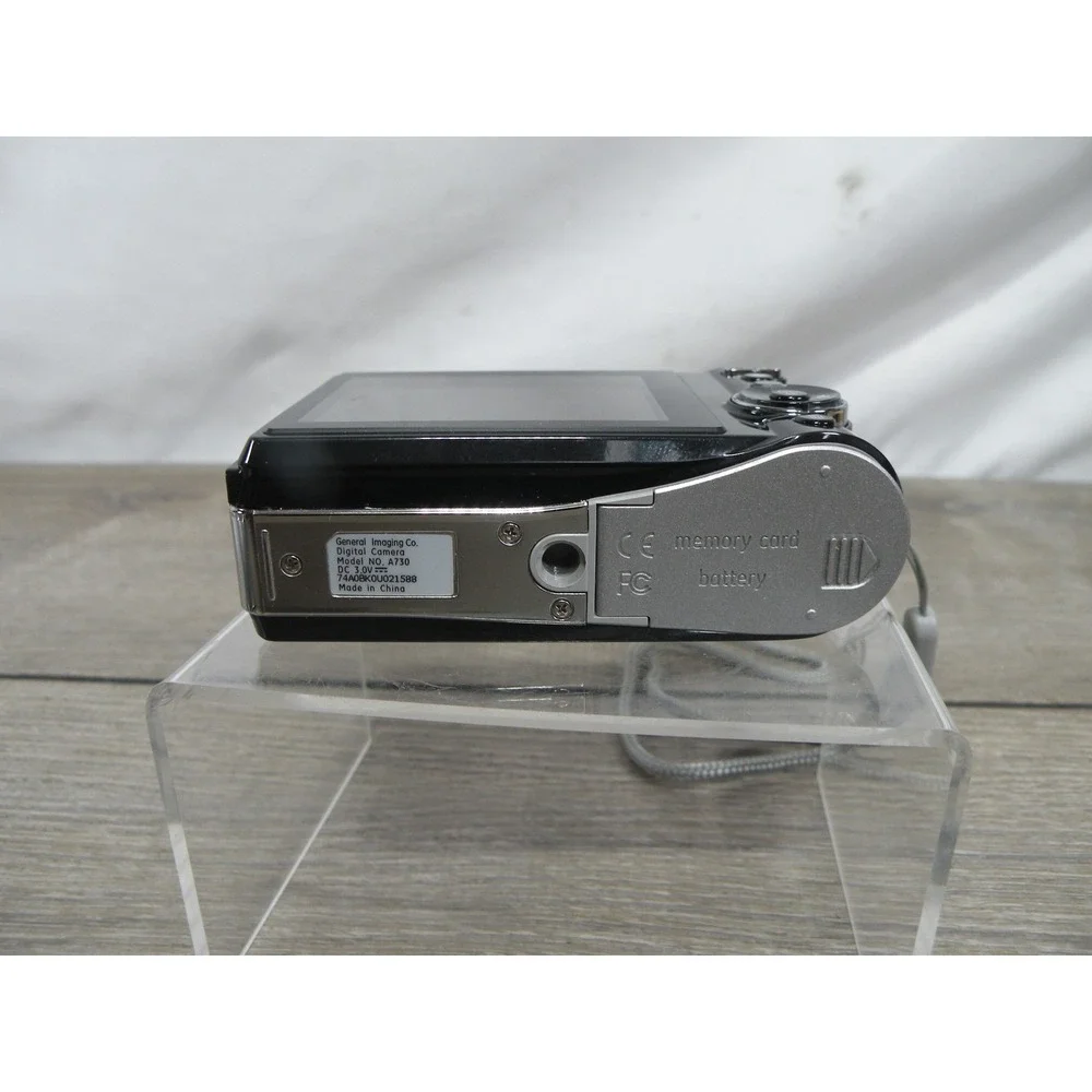 GE General Imaging A730 7.0MP Digital Camera 3x Optical Zoom Black Tested